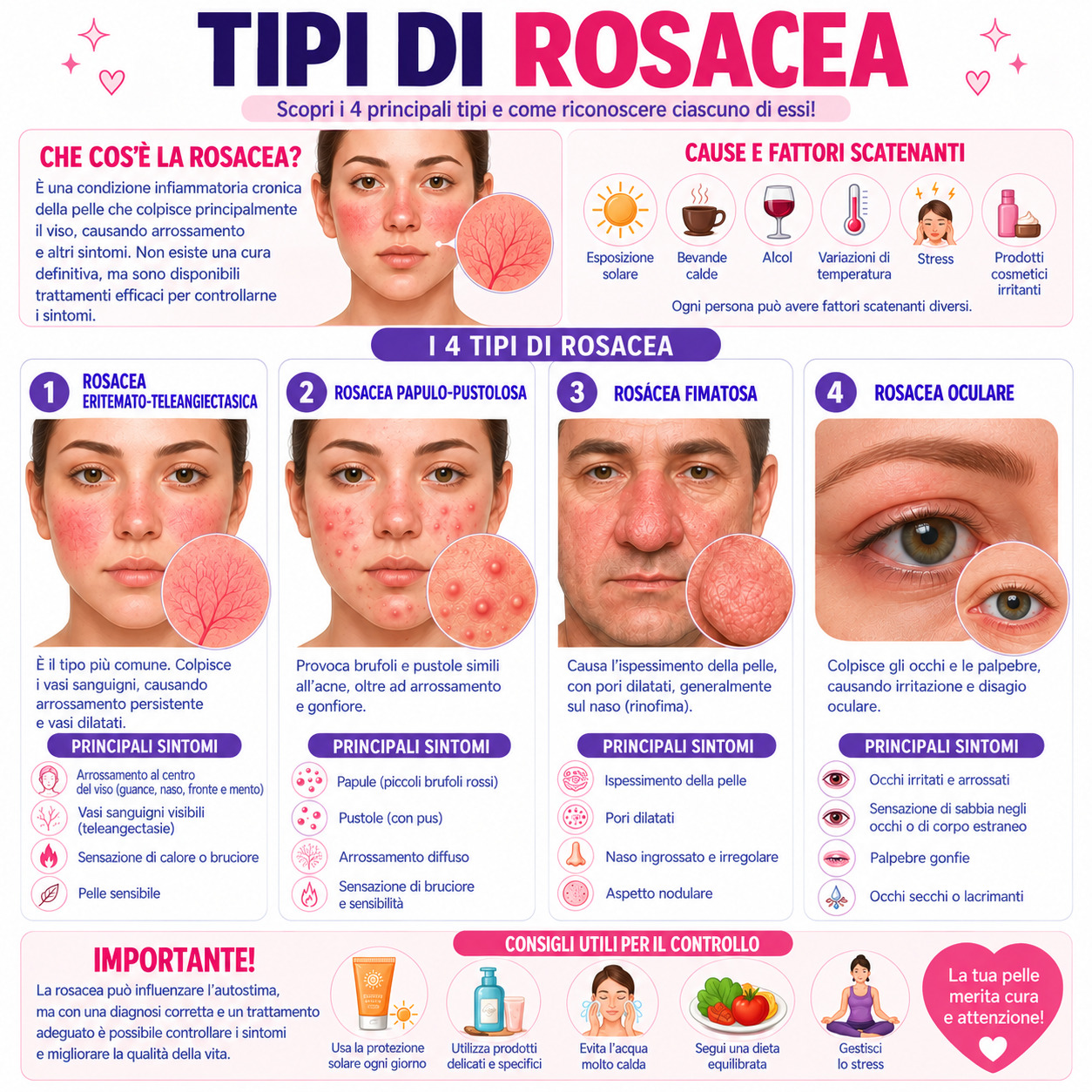 TIPI DI ROSACEA